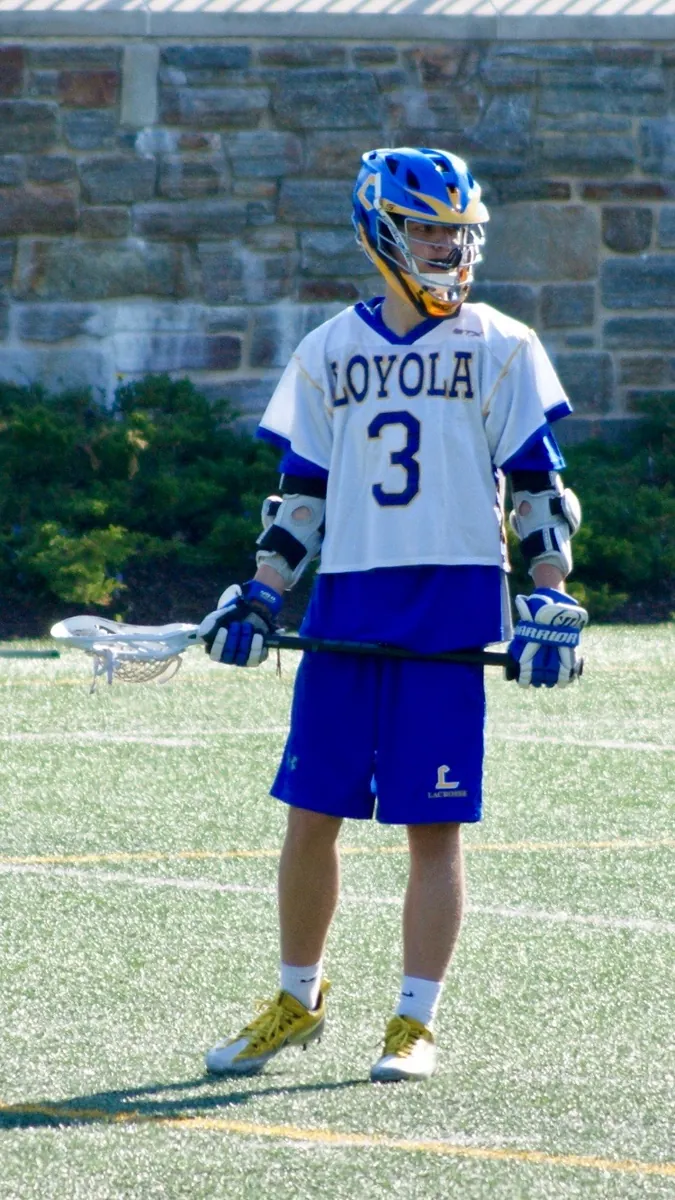 Brock Pivec in Loyola lacrosse No. 3