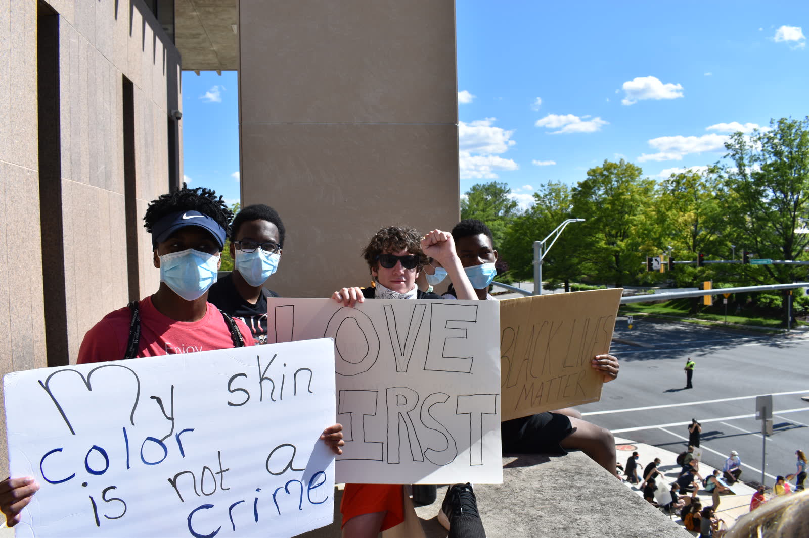 Documentary photograph from a 2020 protest